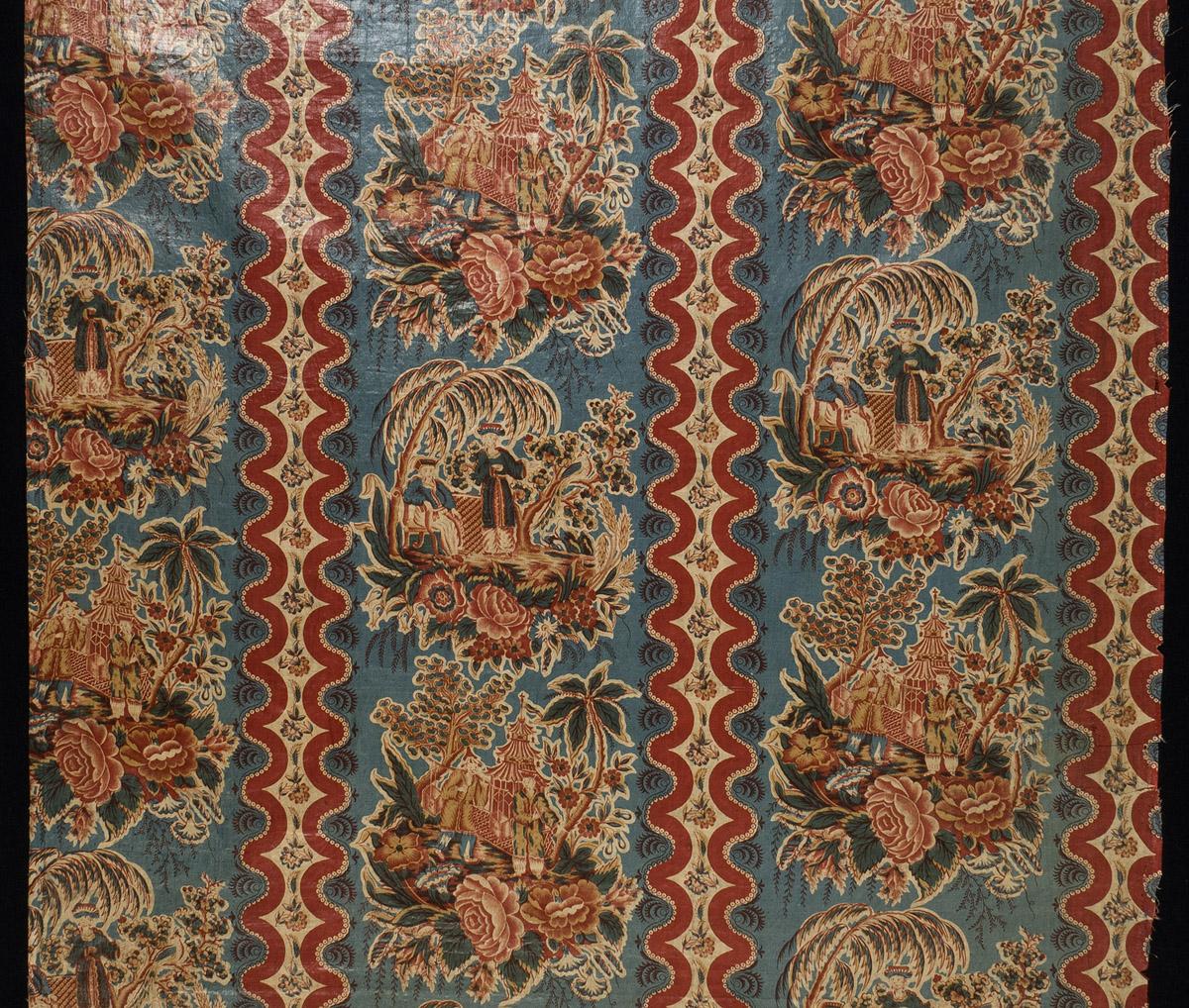 1969.3068 Textile, printed, detail 3