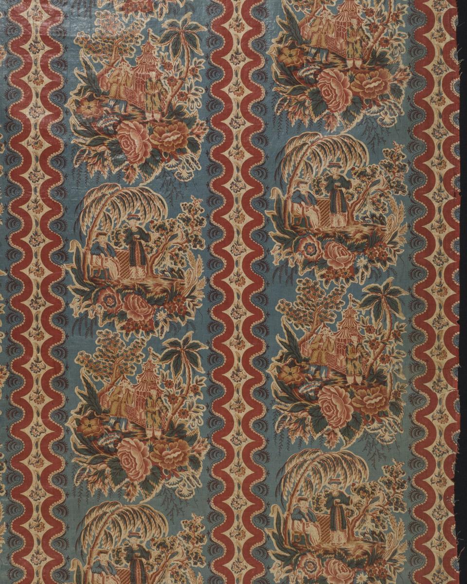 1969.3068 Textile, printed, detail 4