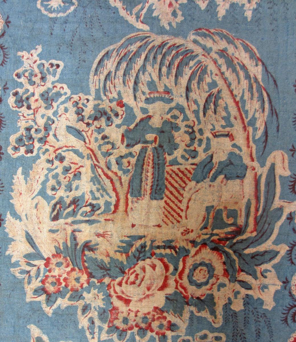 1969.3068 textile, printed reverse detail