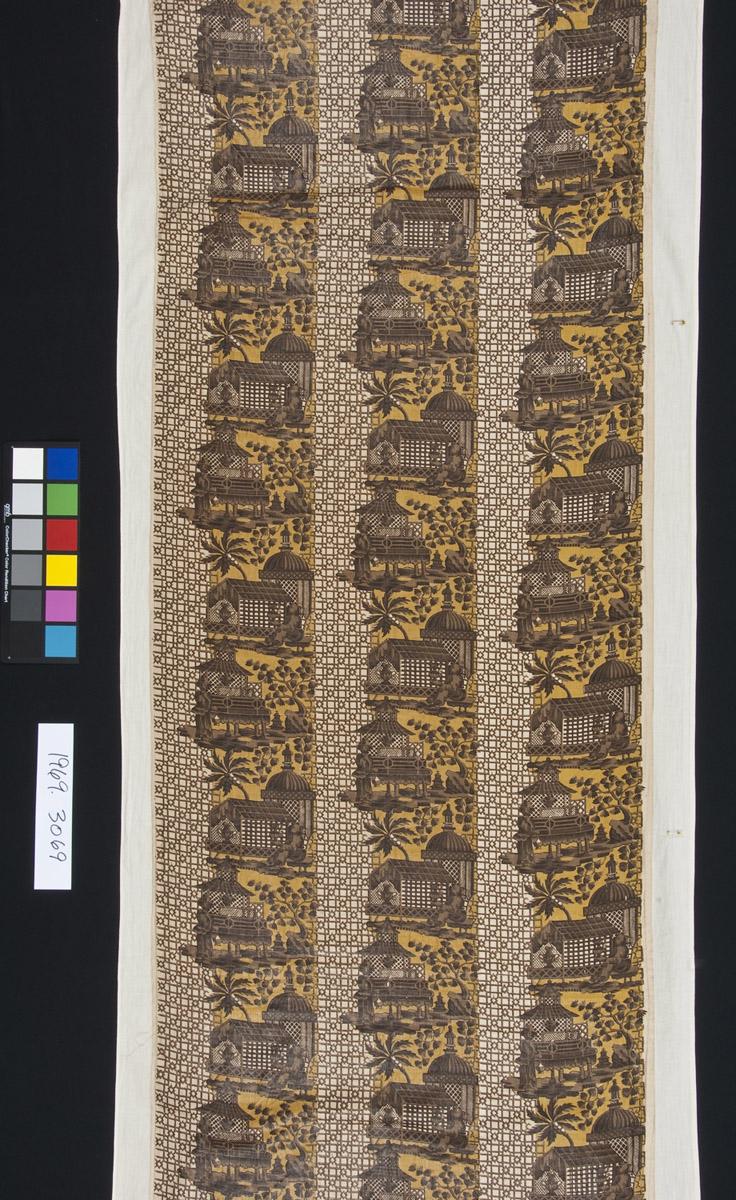1969.3069.001 Textile, printed, detail 1