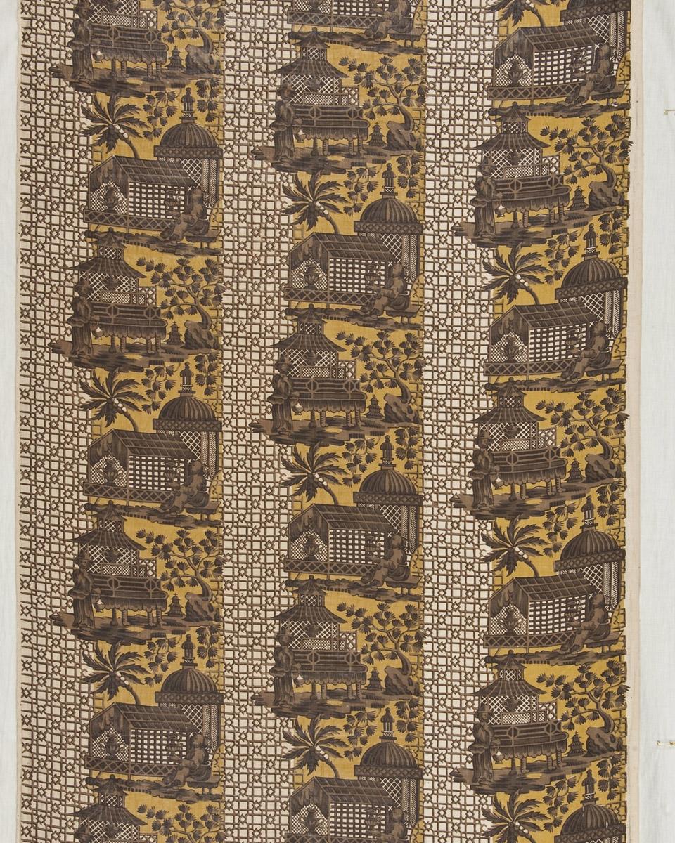 1969.3069.001 Textile, printed, detail 2