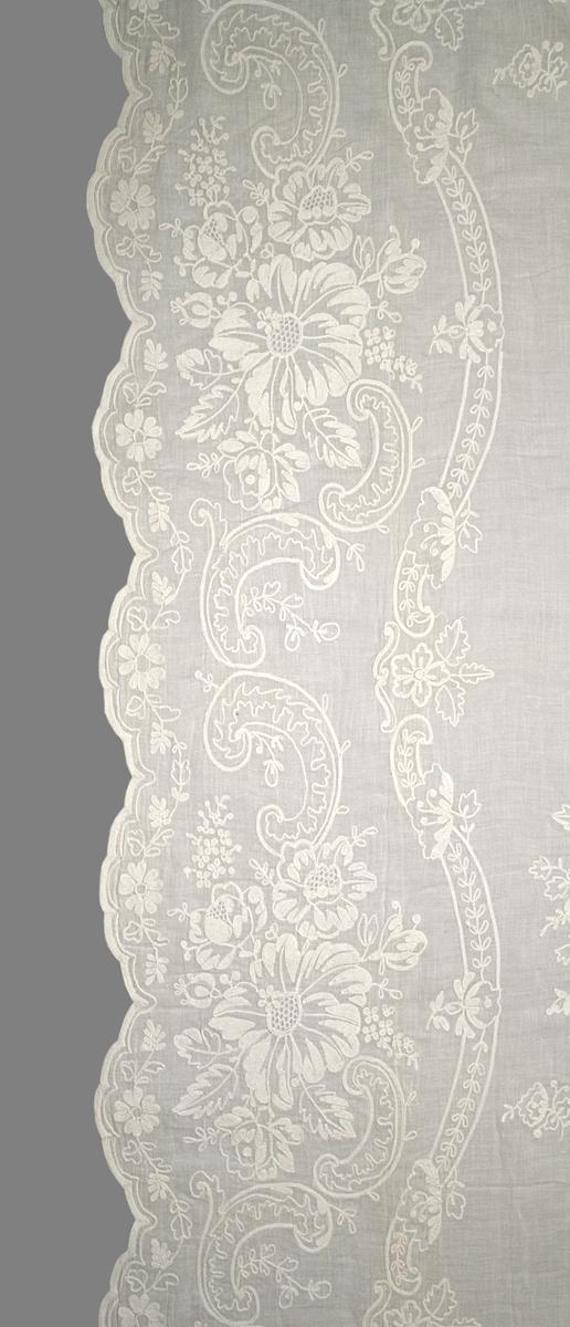 1969.3070 Window Hanging, Side Curtain, Border Detail