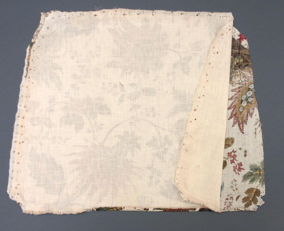1969.3082.001 Textile, printed reverse