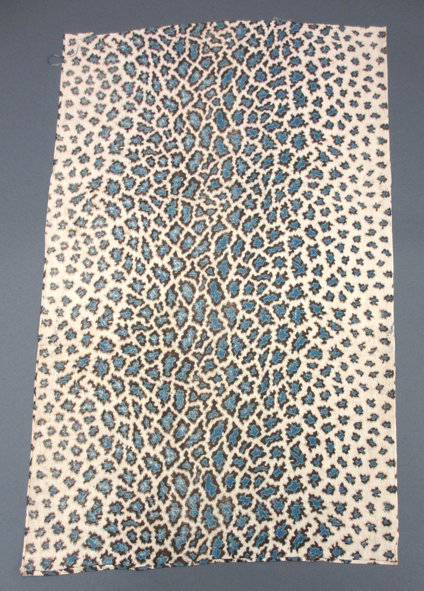 1969.3087 Textile, printed reverse