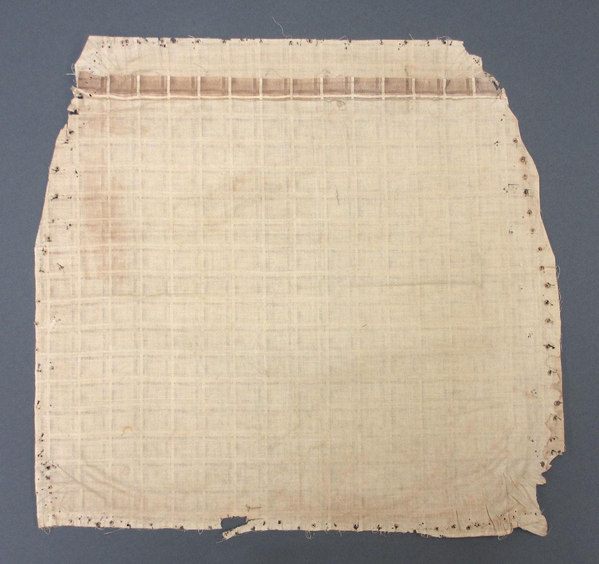 1969.3088 Textile, printed reverse