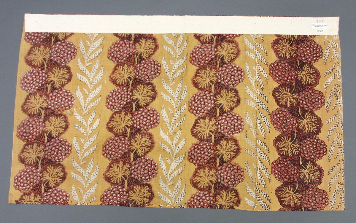 1969.3090 Textile, printed reverse