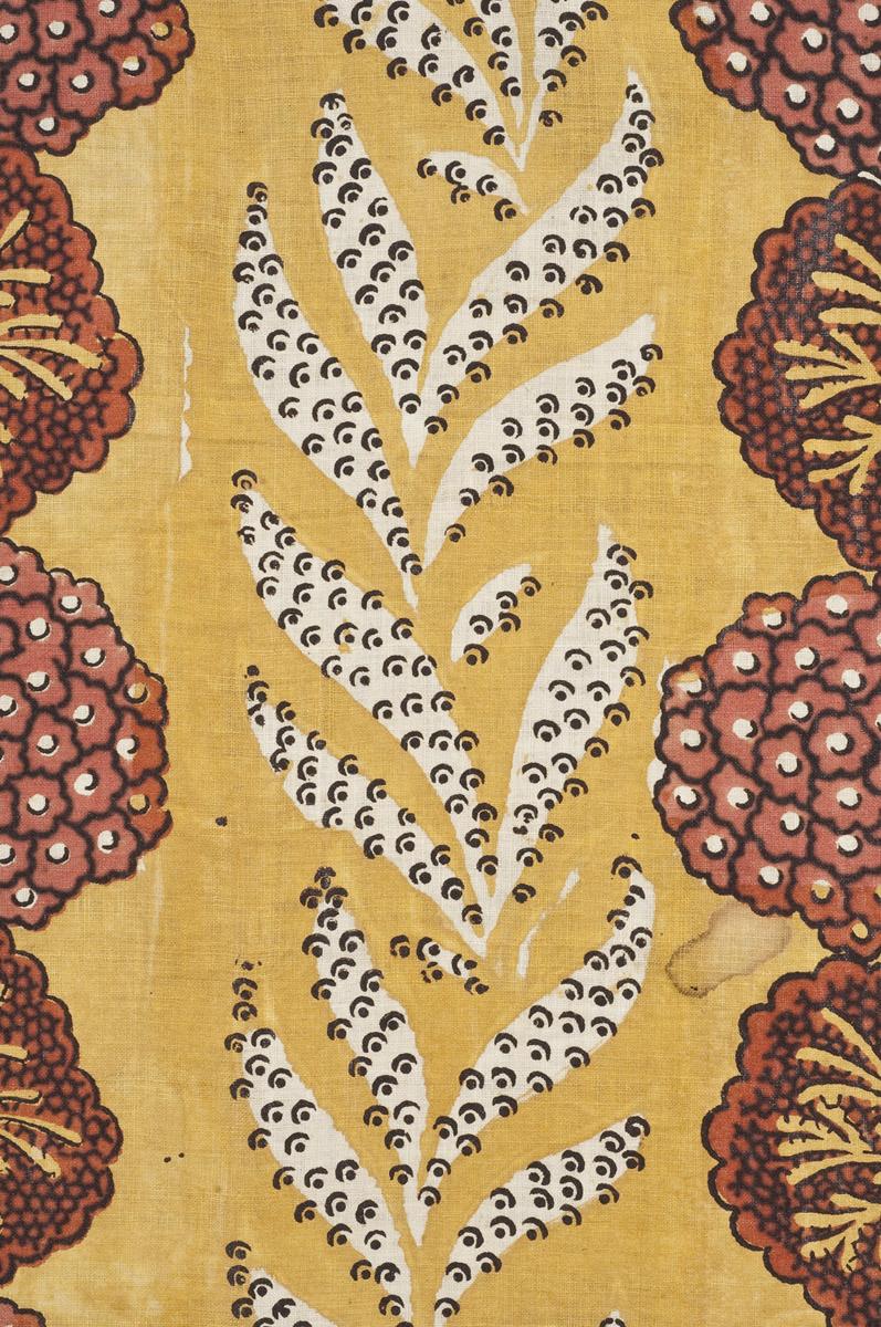 1969.3090 Textile, printed, detail 1
