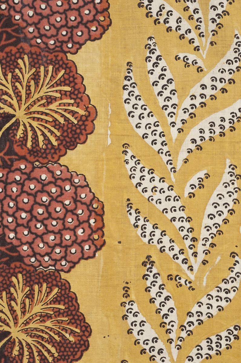 1969.3090 Textile, printed, detail 2