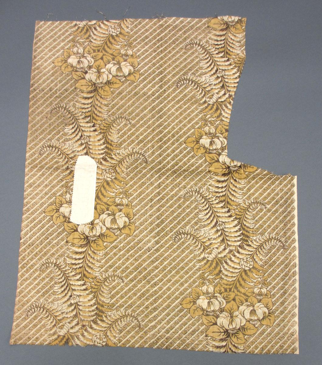 1969.3092 Textile, printed reverse