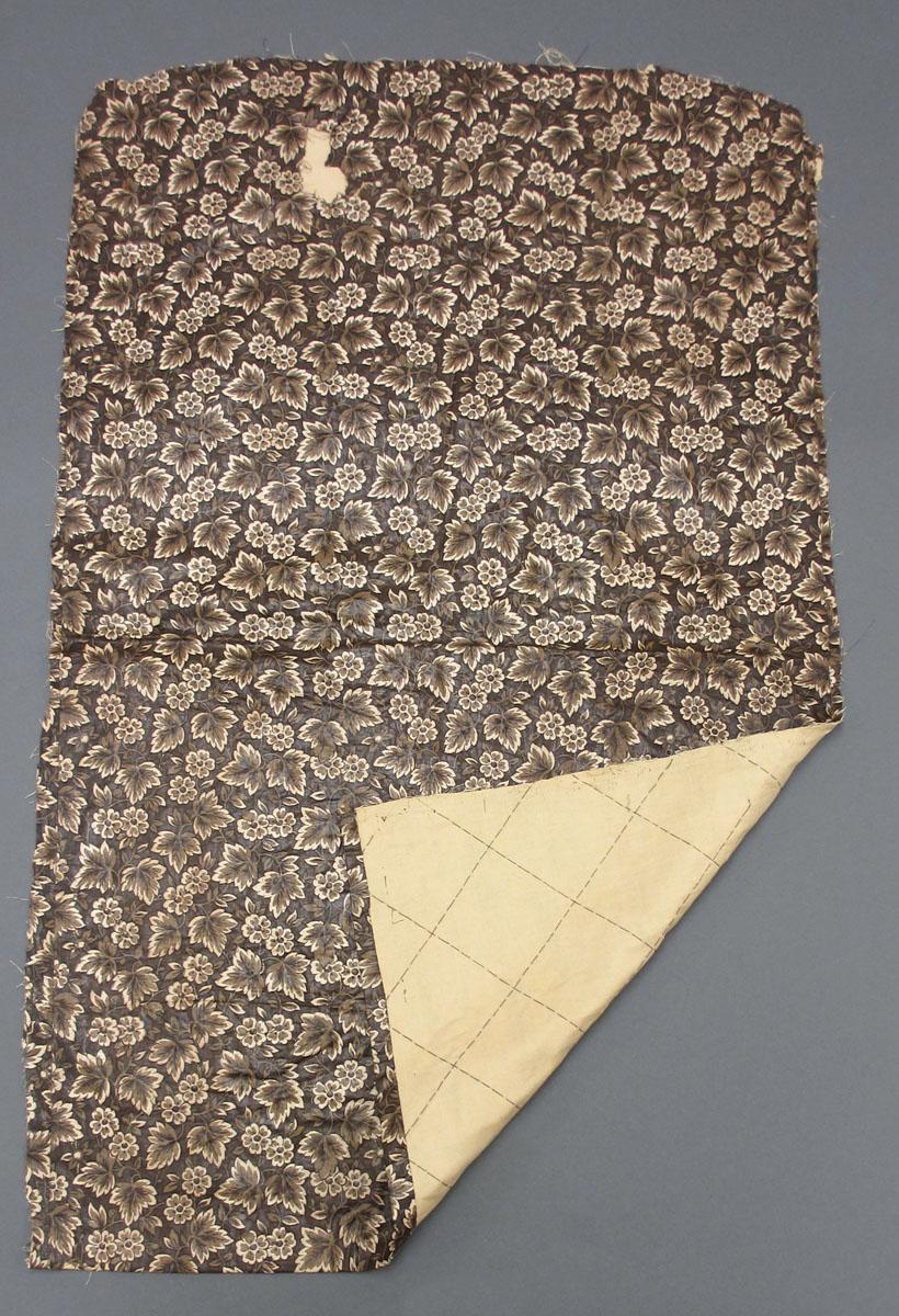 1969.3093 Textile, printed folded corner