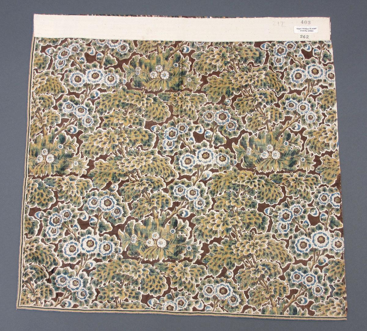 1969.3094 Textile, printed reverse
