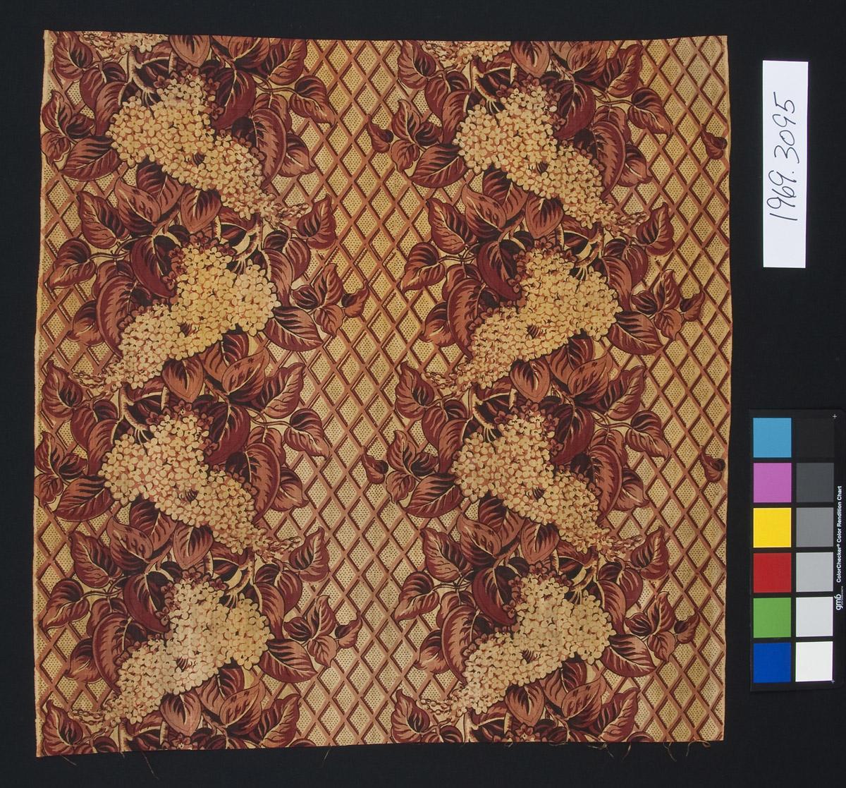 1969.3095 Textile, printed, view 1
