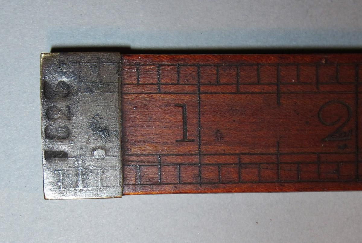 1957.0093.002 Yardstick, End