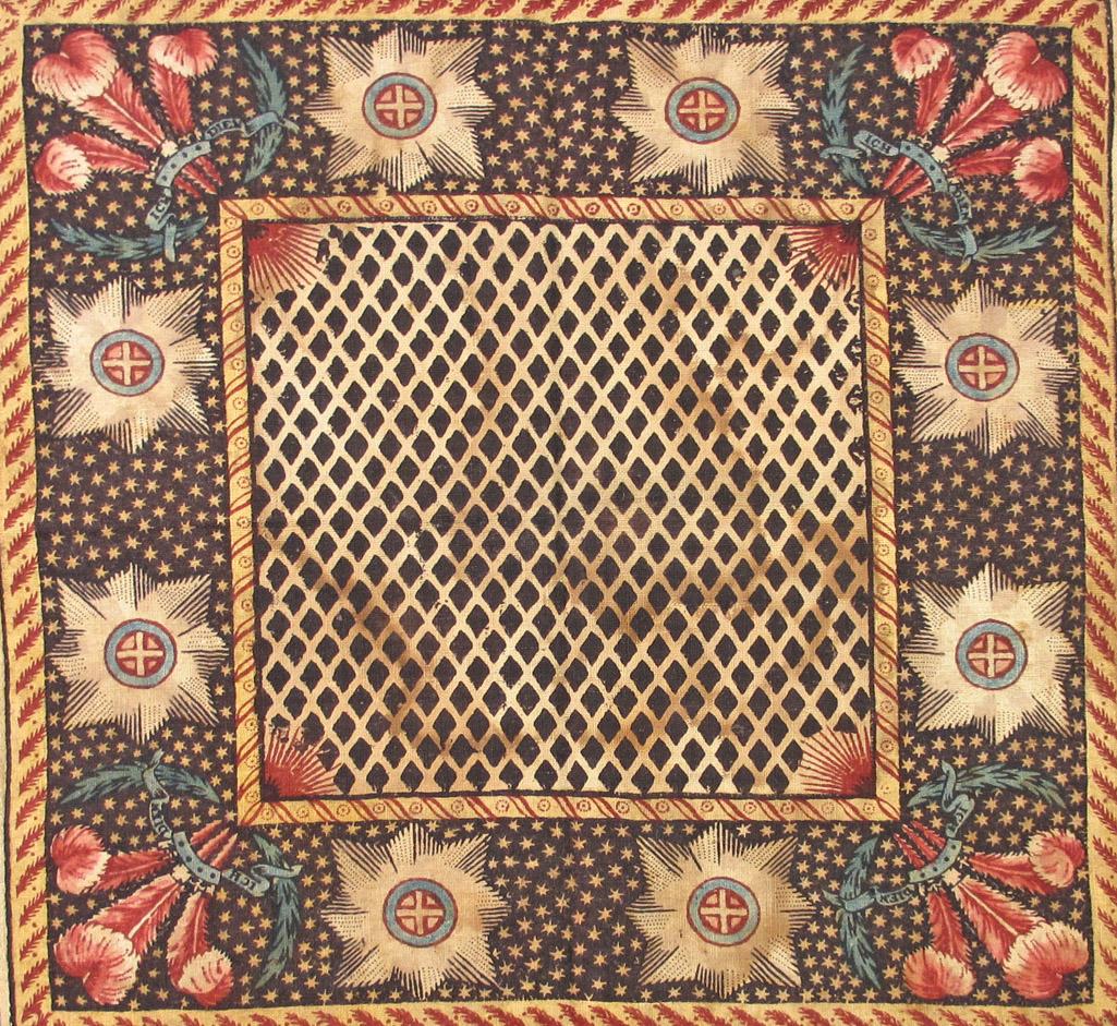T504 textile, printed design repeat
