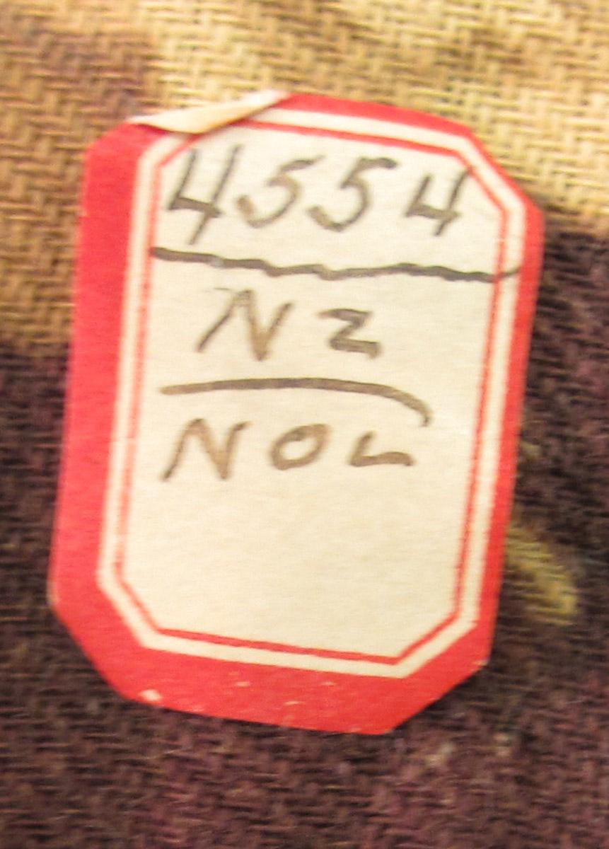 1969.3109 textile, printed reverse detail