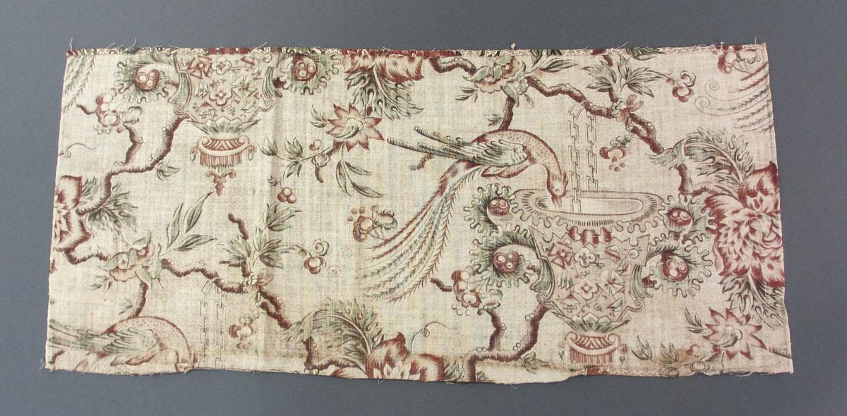 1969.3110 Textile, printed reverse