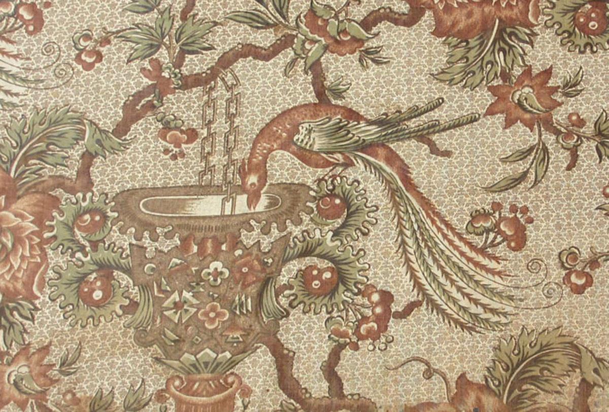 T243.2 Textile, printed partial design repeat