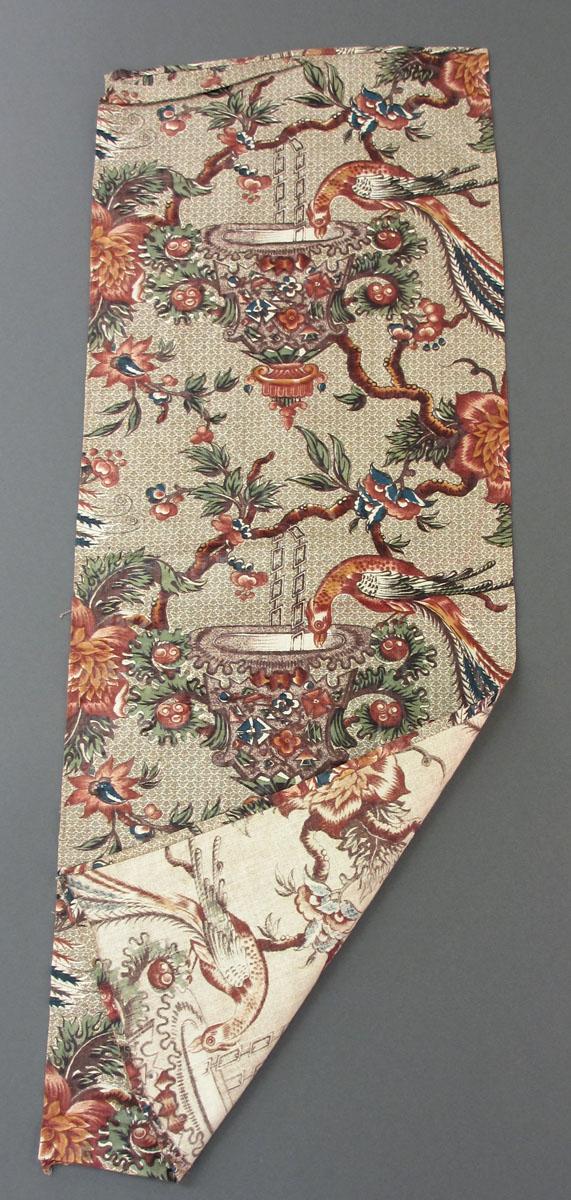 1969.3112 Textile, printed folded corner