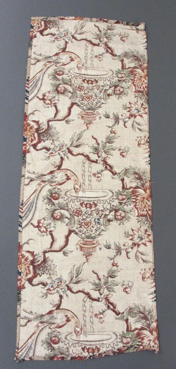 1969.3112 Textile, printed reverse