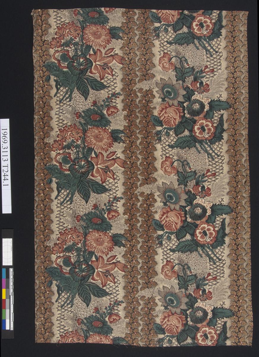 1969.3113 Textile, printed, view 1