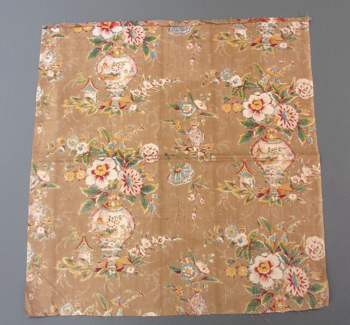 1969.3121 Textile, printed reverse