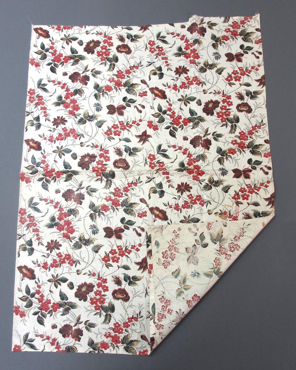 1969.3123 Textile, printed folded corner