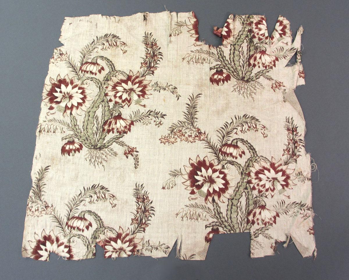 1969.3124 Textile, printed reverse