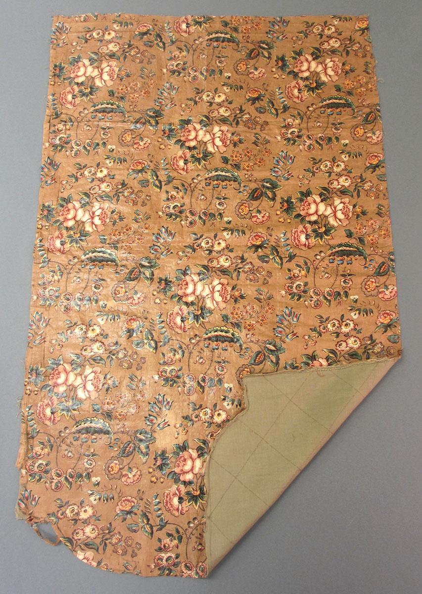1969.3129 Textile, printed folded corner