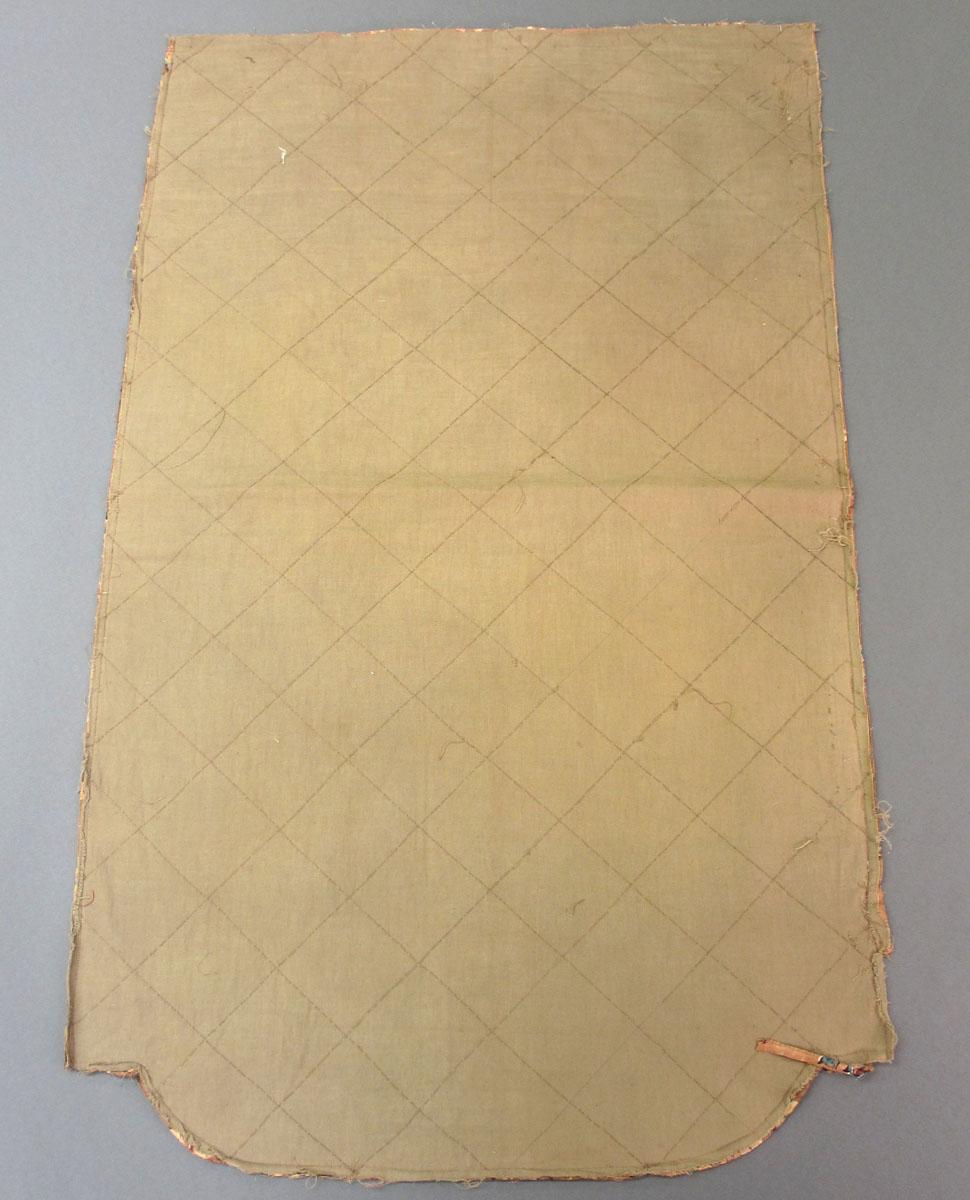 1969.3129 Textile, printed reverse