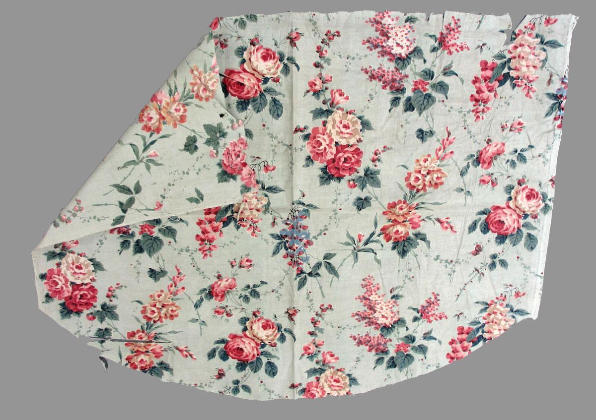 1969.3133 textile, printed folded corner