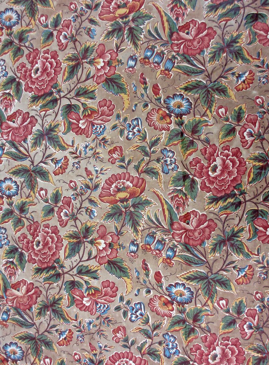 T266 textile, printed design repeat