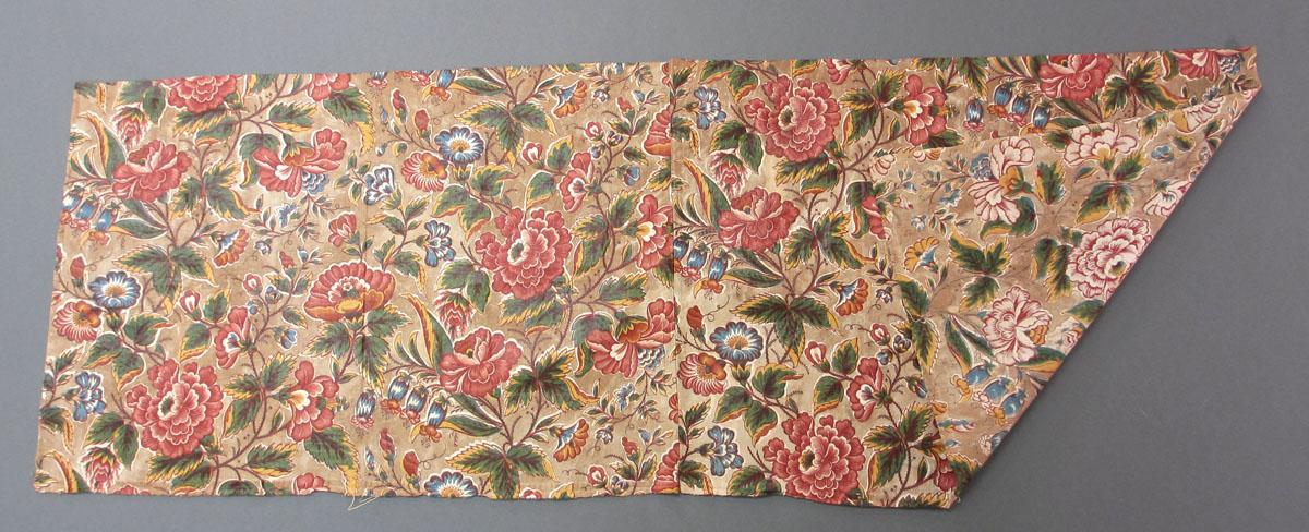 1969.3139 Textile, printed folded corner