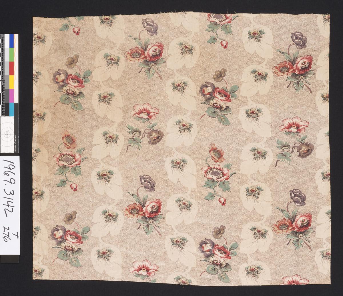 1969.3142 Textile, printed, view 1