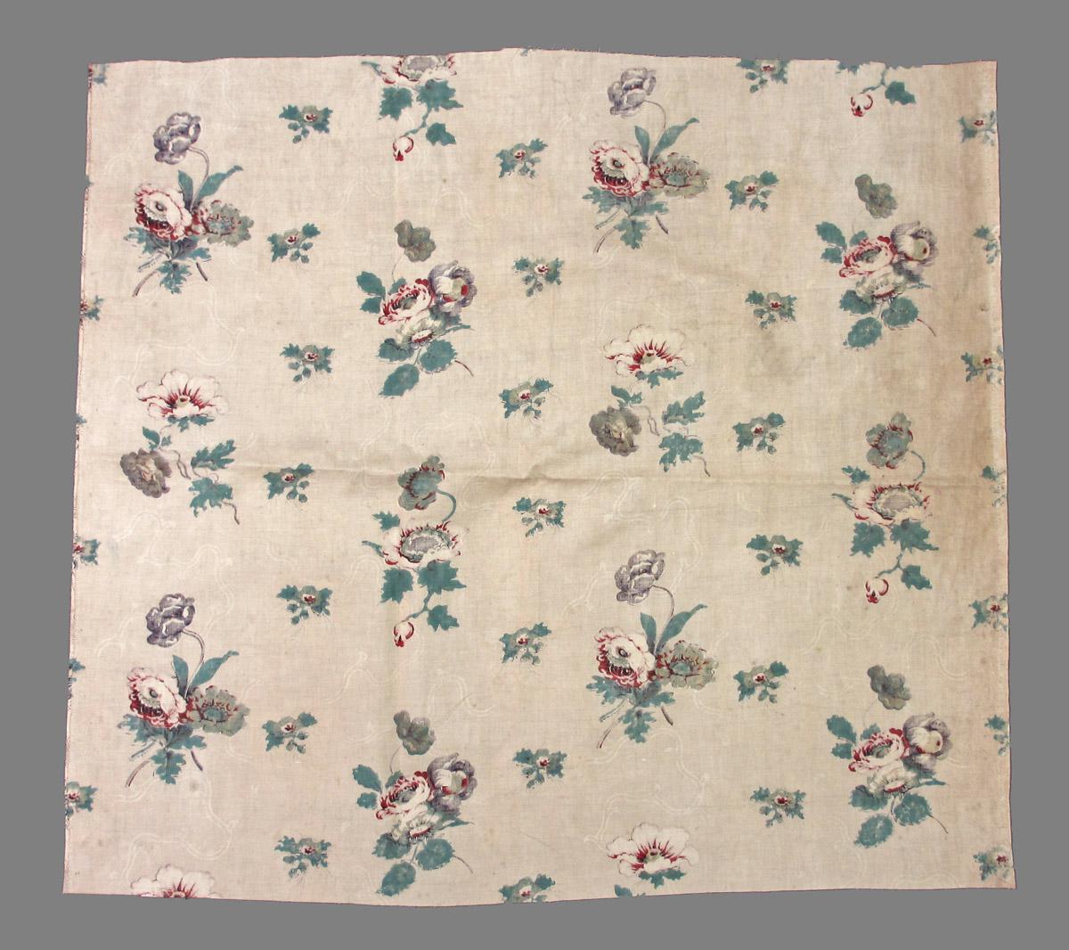 1969.3142 textile, printed reverse