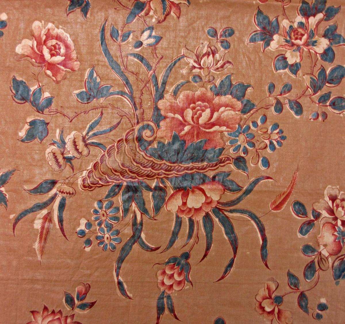 T271 textile, printed partial design repeat