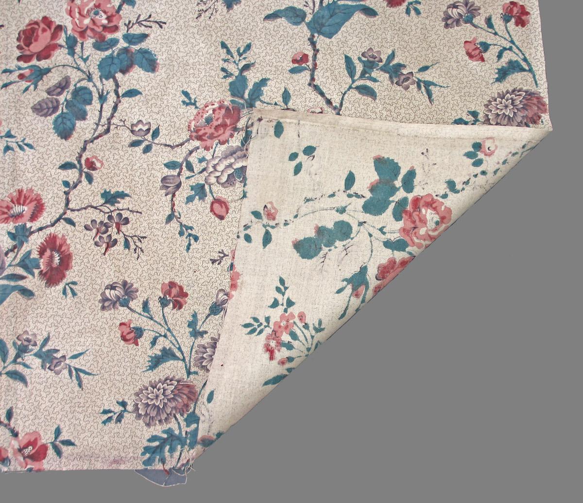 1969.3146 textile, printed folded corner
