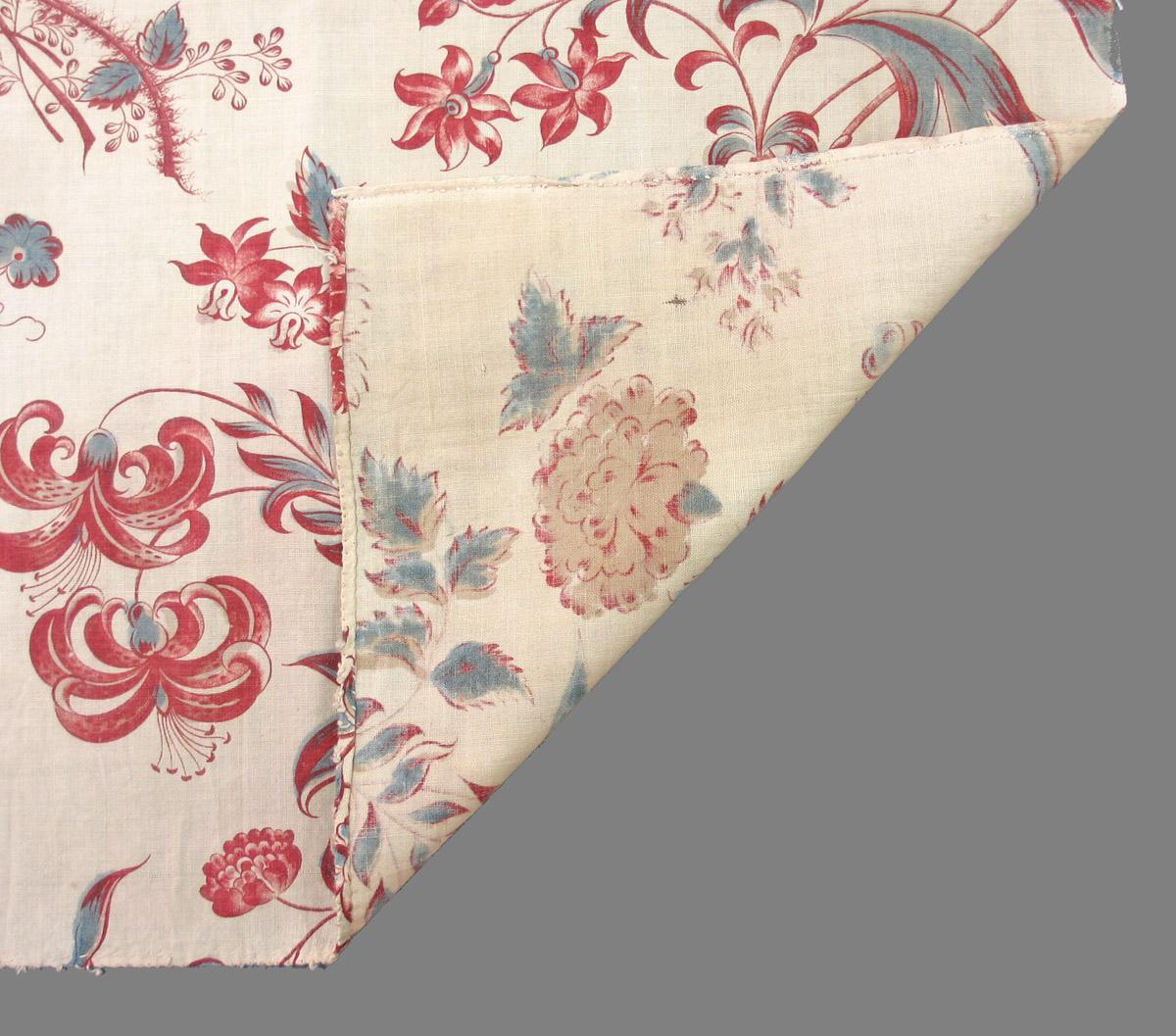 1969.3149 textile, printed folded corner