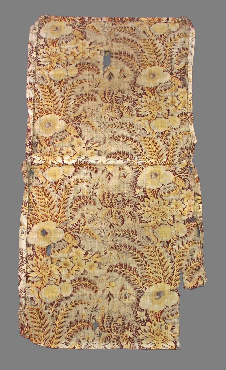 1969.3152 textile, printed reverse