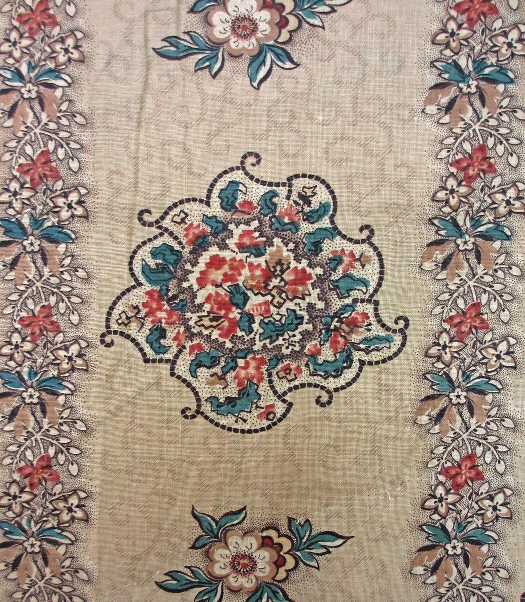 T284 textile, printed design repeat