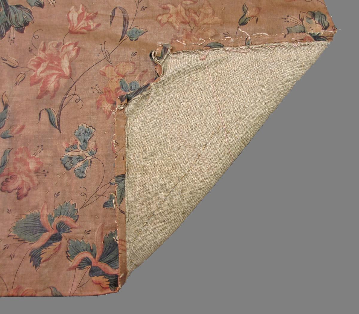1969.3155 textile, printed folded corner