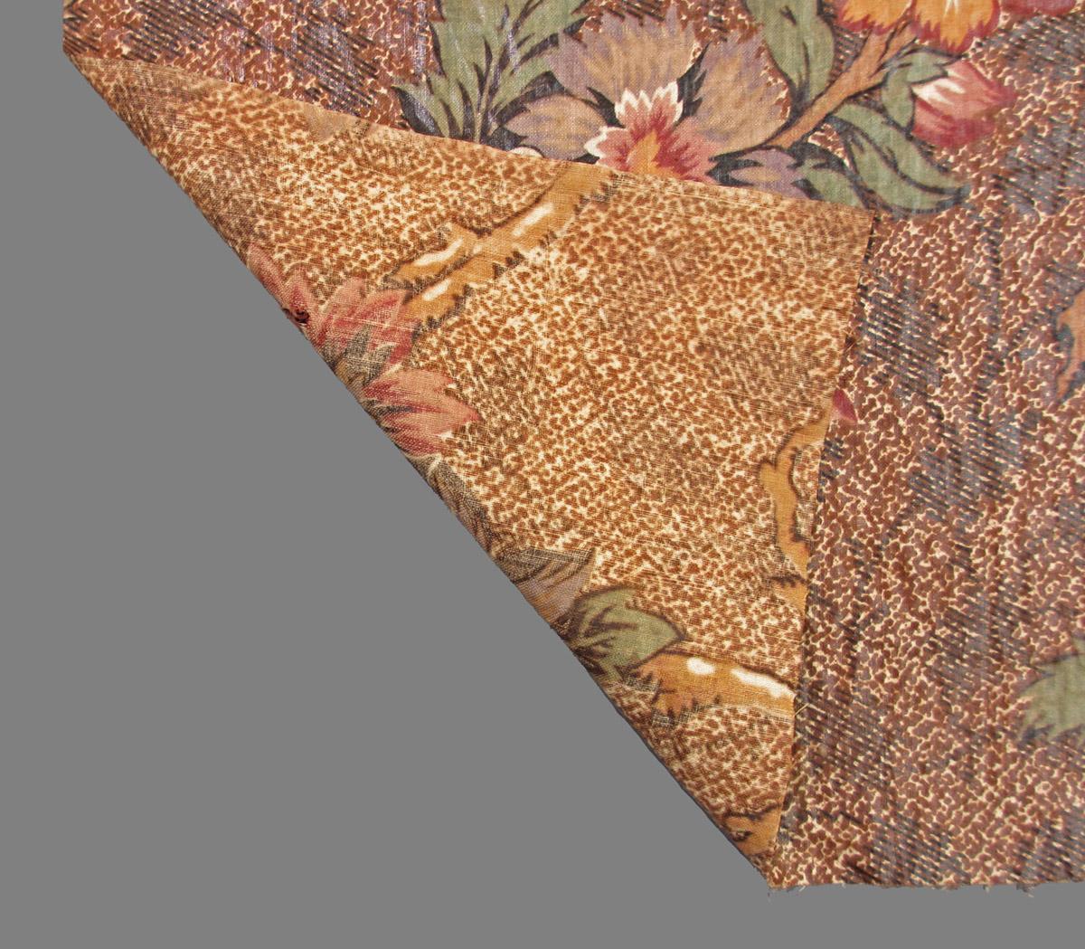 1969.3156 textile, printed folded corner