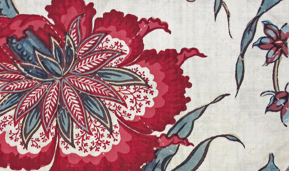 1969.3160 textile, printed detail