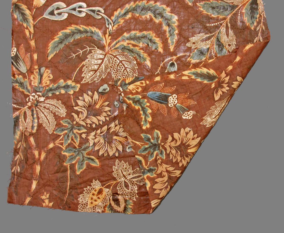 1969.3164 textile, printed folded corner