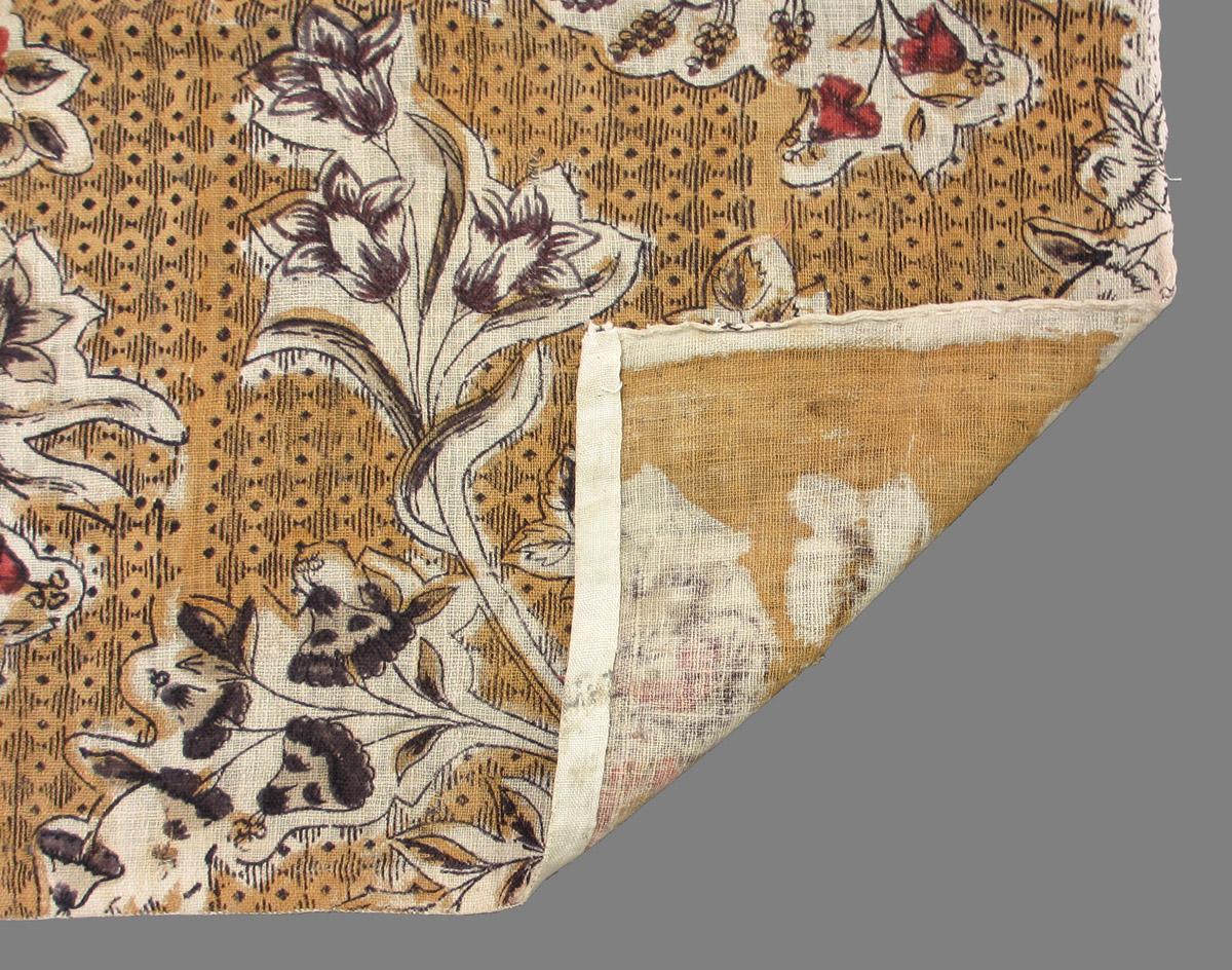 1969.3166 textile, printed folded corner