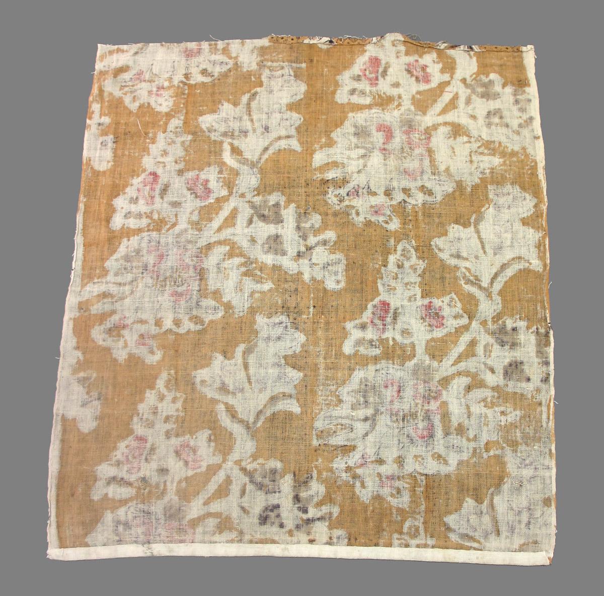 1969.3166 textile, printed reverse