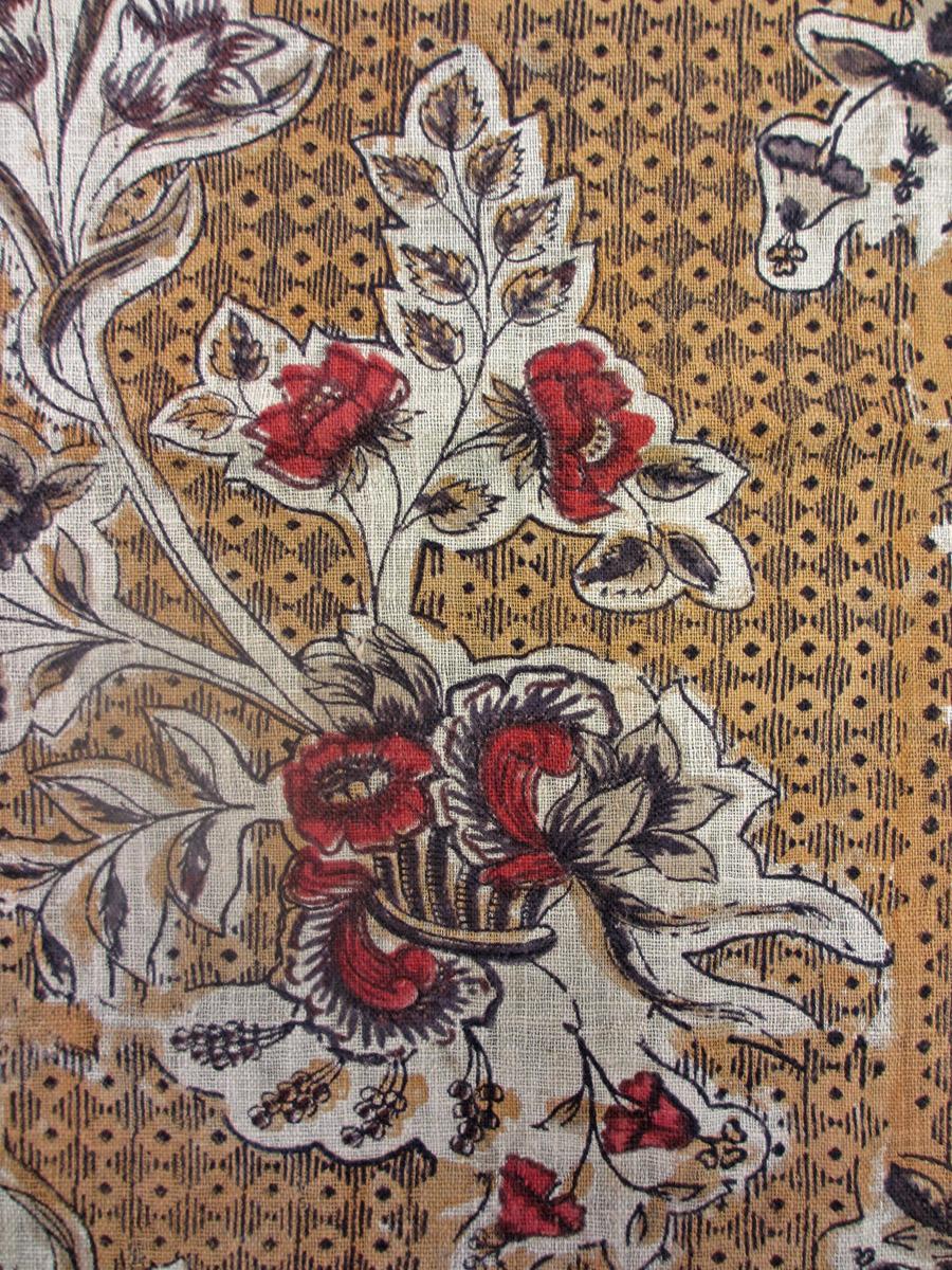 1969.3166 textile, printed detail