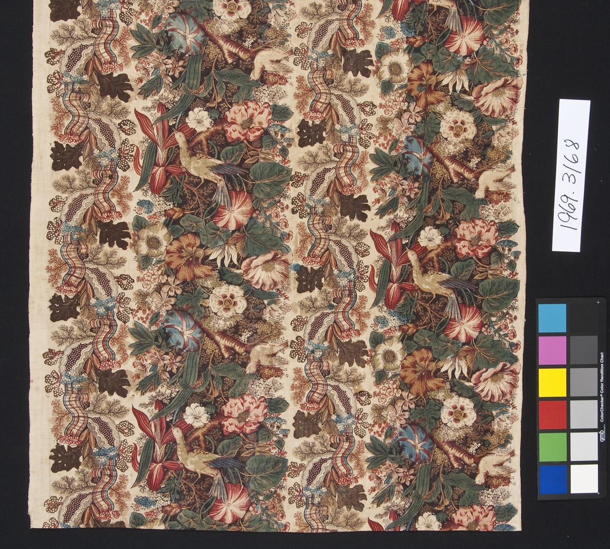 1969.3168 Textile, printed, detail 2