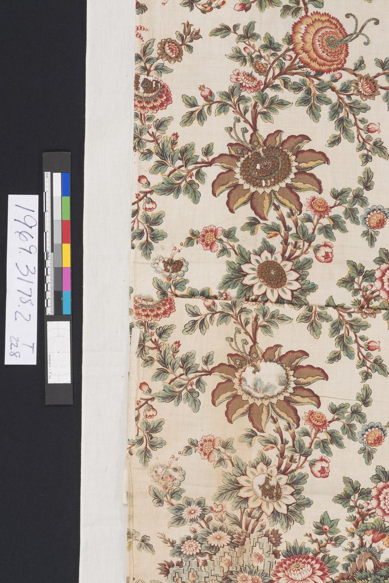 1969.3178.002 Textile, printed, detail 1