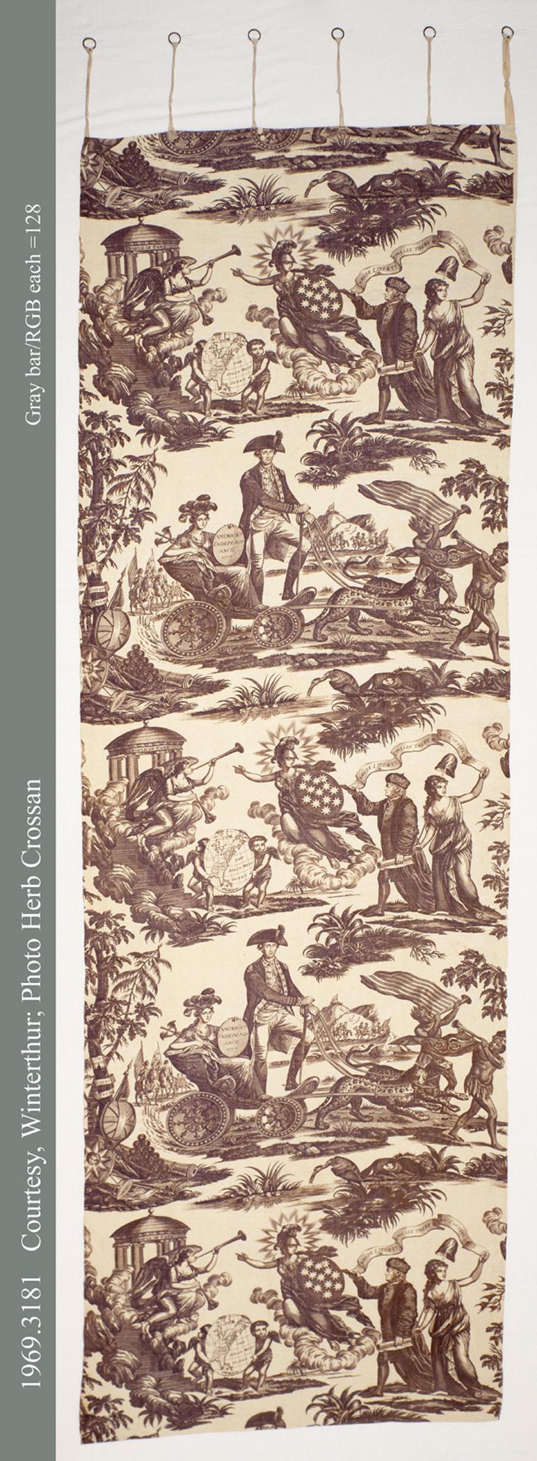 1969.3181 Textile, printed, view 2