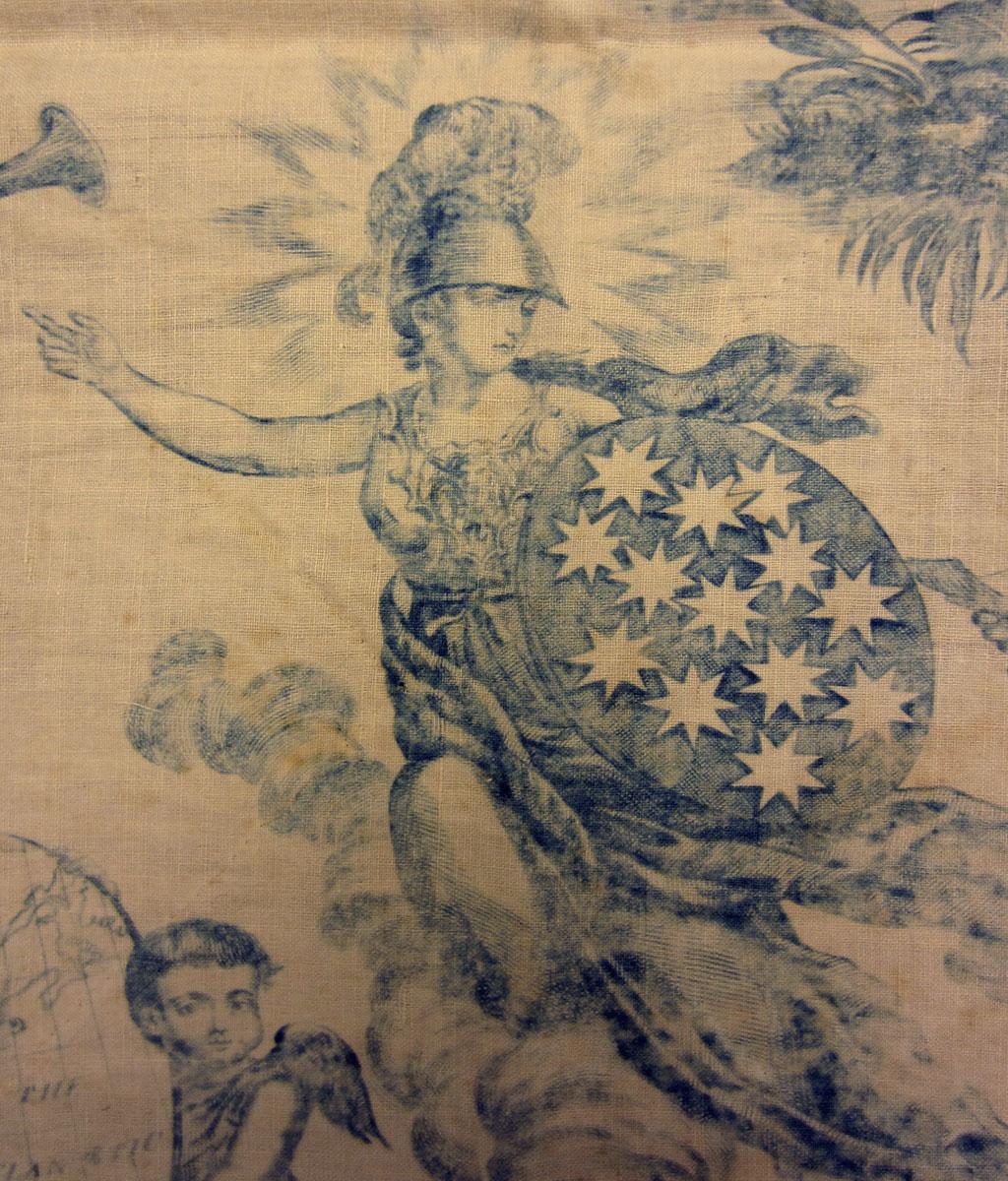 1969.3182 textile, printed detail 2